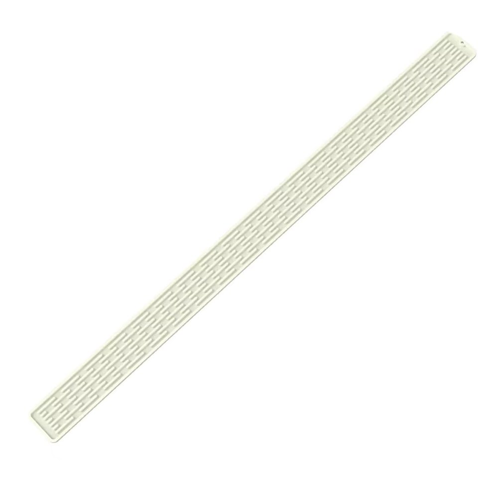 Extended Sink Drain Mat with Narrow Edge, Cream, 55 x 8.8 cm