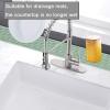 Extended Sink Drain Mat with Narrow Edge, Cream, 55 x 8.8 cm view 4