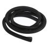 QUARKZMAN 10 ft x 1 in PET Expandable Braided Cable Sleeve, Flexible Cable Management and Protection, Black view 1