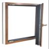 ALUCON 900 x 1000 mm uPVC Casement Window, Golden Oak/Golden Oak, DIN Right-Hand view 3