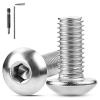 XRXYMQ M5 x 10 mm Pan Head Screws, 110-Piece, 304 Stainless Steel, Hex Socket view 1