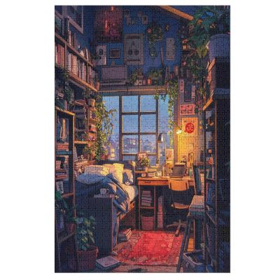 Japanese-Style Wooden Puzzle for Adults, 1,000 Pieces, 78 x 53 cm