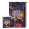 Japanese-Style Wooden Puzzle for Adults, 1,000 Pieces, 78 x 53 cm view 2