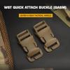 Peminkoo 2-Piece 1-Inch SRB Side-Release Buckles for Tactical MOLLE/PALS Gear, Black view 2