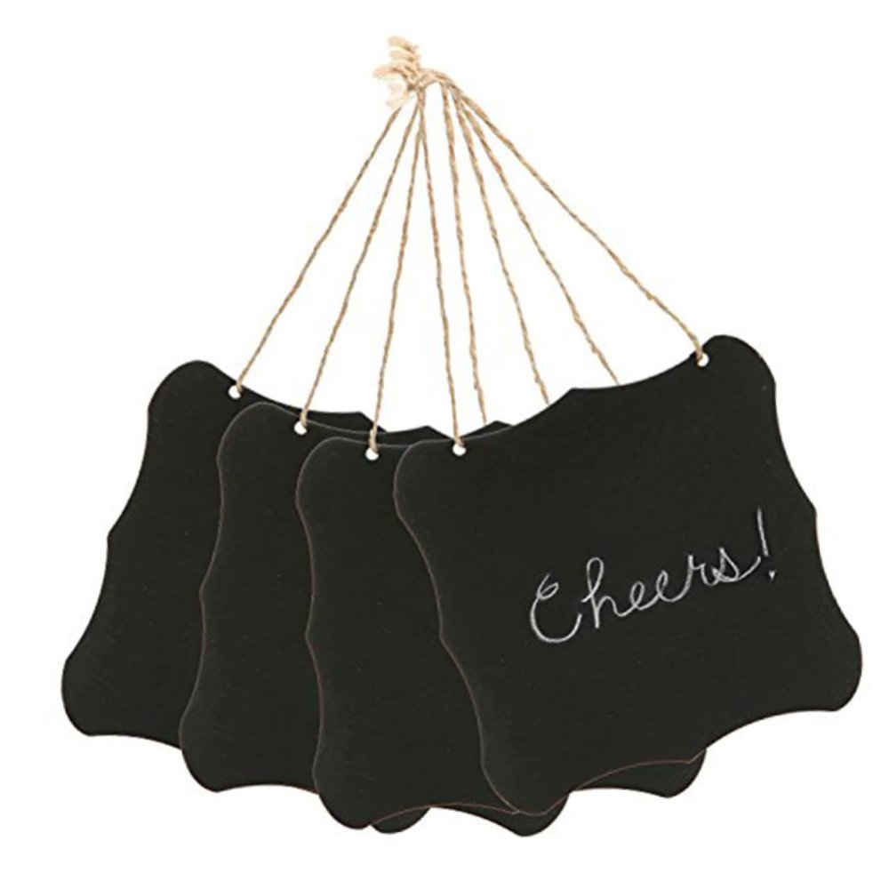 Small Vintage-Style Chalkboards, Set of 4, Black