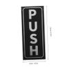 Alipis 2-Pack Self-Adhesive Push and Pull Signs for Glass Doors, Black PVC view 2
