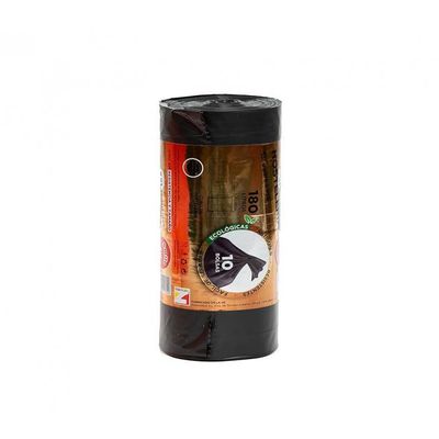Industrial Garbage Bags, Black, 180 L, “Smile Bag” Roll, 115 x 150 cm (10 pcs.)