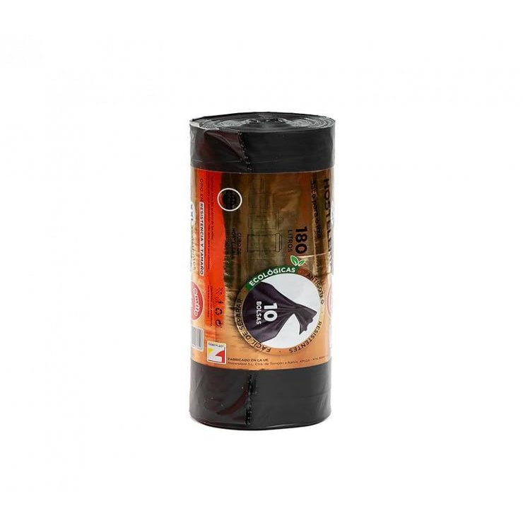 Industrial Garbage Bags, Black, 180 L, “Smile Bag” Roll, 115 x 150 cm (10 pcs.)