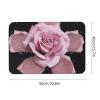 HJKBCV Glitter Rose Diatomaceous Earth Bath Mat, Quick-Drying Non-Slip Stone Shower Mat view 2