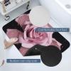 HJKBCV Glitter Rose Diatomaceous Earth Bath Mat, Quick-Drying Non-Slip Stone Shower Mat view 3