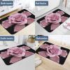 HJKBCV Glitter Rose Diatomaceous Earth Bath Mat, Quick-Drying Non-Slip Stone Shower Mat view 4