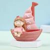 Ciieeo Resin Sailboat Ornament for Bedroom and Car view 2