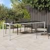 WKIEQACO Outdoor Dining Table, White, 250 x 100 x 75 cm view 1