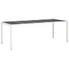 WKIEQACO Outdoor Dining Table, White, 250 x 100 x 75 cm view 2