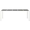 WKIEQACO Outdoor Dining Table, White, 250 x 100 x 75 cm view 3