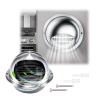 201 Stainless Steel Round Vent Cover, 60–200 mm, with Insect Screen and Rain Hood view 1