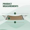 Double-Wide 3 m Polyester Rope Hammock with Spreader Bars, 2-Person, 130 cm Wide view 2