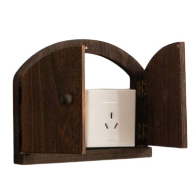 Fairy Door Wooden Outlet Cover