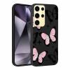 Phoona Case for Samsung Galaxy S24 Ultra 5G, 6.8-Inch, Black Butterfly Design view 1