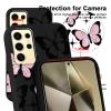 Phoona Case for Samsung Galaxy S24 Ultra 5G, 6.8-Inch, Black Butterfly Design view 2