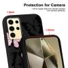 Phoona Case for Samsung Galaxy S24 Ultra 5G, 6.8-Inch, Black Butterfly Design view 3