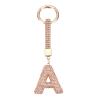 QUARKZMAN Gold Glitter Rhinestone Initial Hanging Charm view 1