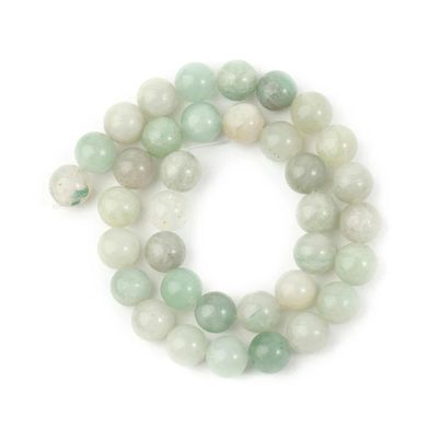 4/6/8/10 mm Round Natural Tourmaline Beads, Multicolor, Loose Beads for Jewelry Making, Africa Jade 10 mm, Approx. 36 Pieces