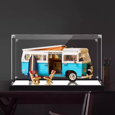 Acrylic Display Case for LEGO 10279 Camper T2, 41.9 x 21.8 x 26.9 cm