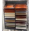 DECAKE Sample Display Stand for Wood Boards, Door Templates, and Floor Tiles, 24-Slot Commercial Sample Holder view 1