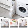 Slim Vertical Storage Tower with 4 Transparent Drawers and Wheels, 14 cm/22 cm Wide view 4