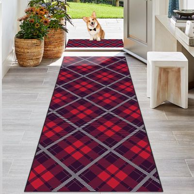KwuSeug Long Hallway Runner Rug, Non-Slip, Washable Polyester Rug Mat, 40 x 80 cm