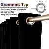 NINGBAI Blackout Curtains with Eyelets, 100 x 240 cm, Black, 2 Panels view 4