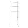 3-Tier Over-the-Toilet Storage Rack for the Bathroom, Space-Saving White Organizer with Hooks and Towel Bar view 4