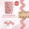 GORGECRAFT 11.4 m Rick Rack Trim, 13 mm Pink Ric Rac Zigzag Wavy Fringe view 2