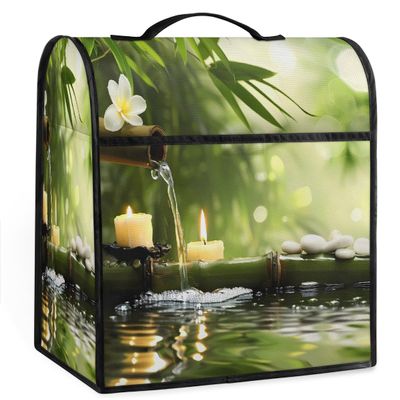Mexpekil Stand Mixer Cover with Japanese Zen and Leaf Pattern, Dustproof, for 5–8 Quart