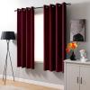 NINGBAI Blackout Curtains with Grommets, 220 x 90 cm, Wine Red view 2