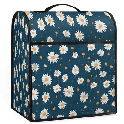 Mexpekil Stand Mixer Cover with Daisy Pattern and Pockets
