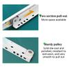 White Two-Part Side-Mount Drawer Slides, 1 Pair, 250–550 mm (9.8–21.7 in) view 2