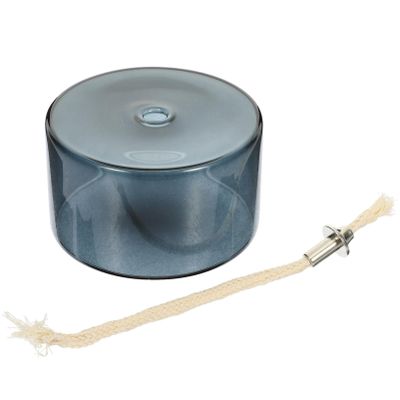 Alipis Creative Glass Oil Lamp, Decorative Wedding Candle Holder with Cotton Cord, Refillable