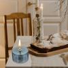 Alipis Creative Glass Oil Lamp, Decorative Wedding Candle Holder with Cotton Cord, Refillable view 2