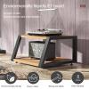 ZIHESY Hi-Fi Audio-Video Shelf, TV Rack and Record Stand, Yellow, 60 cm/23.6 in view 2