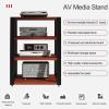 ZIHESY Hi-Fi Audio-Video Shelf, TV Rack and Record Stand, Yellow, 60 cm/23.6 in view 3