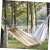 BESPORTBLE Camping Hammock 200 x 80 cm, Canvas, White, with Rope view 3