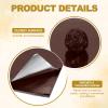 PATIKIL 100-Pack 12 x 12 cm Brown Aluminum Foil Candy Wrappers view 3
