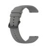 HFBZVAFC Round-Tail Silicone Watch Band, 20 mm, Dark Gray with Black Buckle view 1