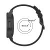 HFBZVAFC Round-Tail Silicone Watch Band, 20 mm, Dark Gray with Black Buckle view 4