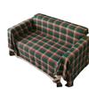 KIZAMI Sofa Throw, 180 x 340 cm, Red Checked, Rustic Polyester-Cotton view 4