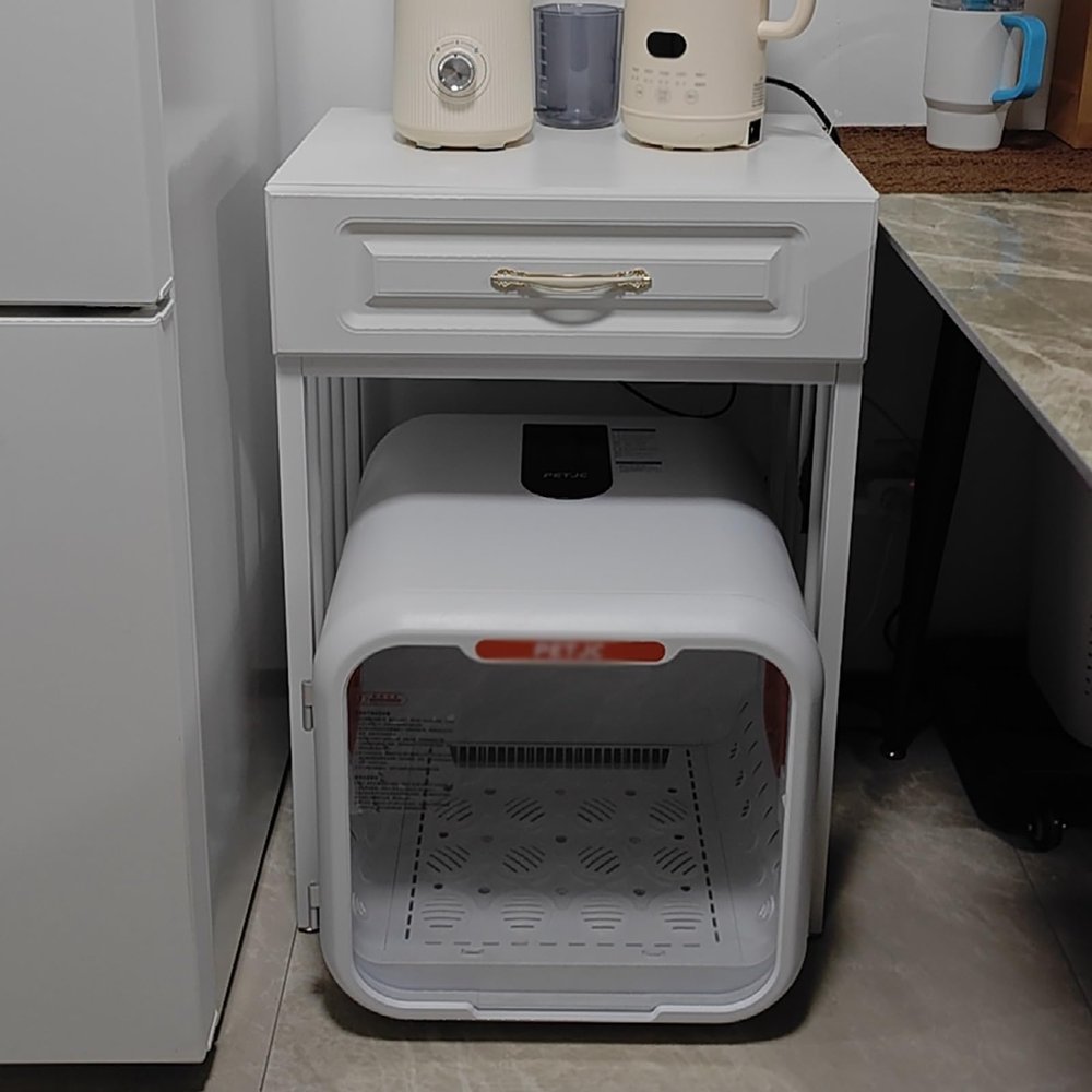 Rolling Robot Vacuum and Aquarium Storage Stand with Wheels