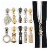 AQXYWQLL #5 Zipper Sliders, 5/10-Piece Set, Silver view 3