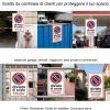 2-Pack No Parking Private Property Signs, Reflective Metal, UV-Protected, 20 x 30 cm view 2